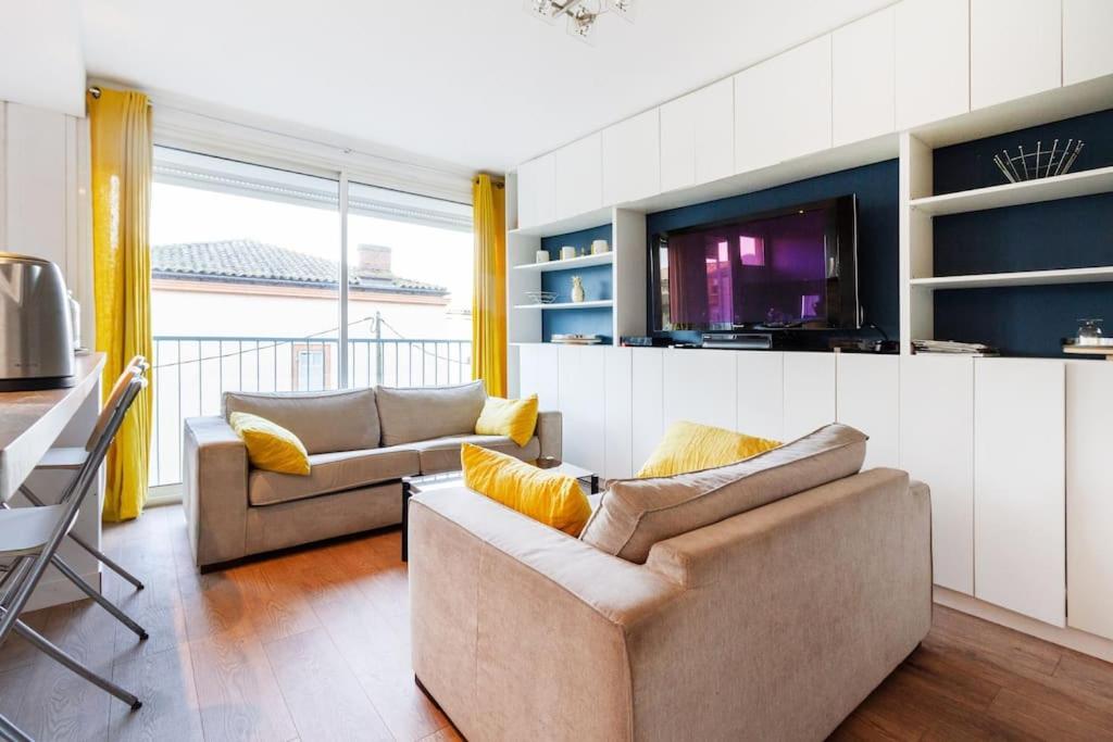 1 Bedroom/Clim/Wifi, St Michel Station Toulouse Luaran gambar
