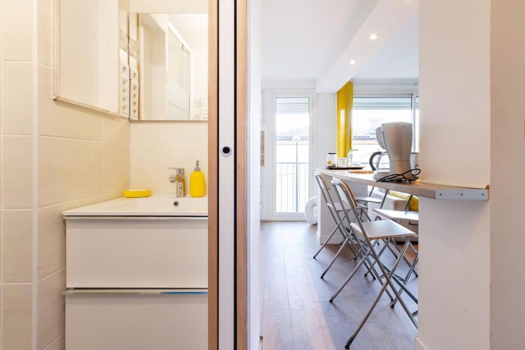 1 Bedroom/Clim/Wifi, St Michel Station Toulouse Luaran gambar